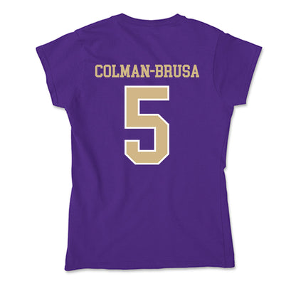 Washington - NCAA Football : Derek Colman-Brusa - Soft Style Women’s T-Shirt-1