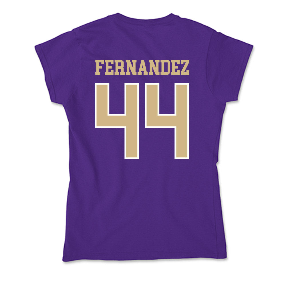 Washington - NCAA Men's Soccer : Gabe Fernandez - Soft Style Women’s T-Shirt-1