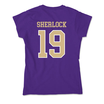 Washington - NCAA Men's Soccer : Mikey Sherlock - Soft Style Women’s T-Shirt-1