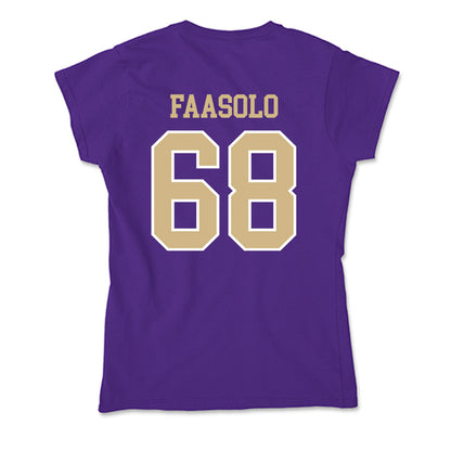 Washington - NCAA Football : Soane Faasolo - Soft Style Women’s T-Shirt-1