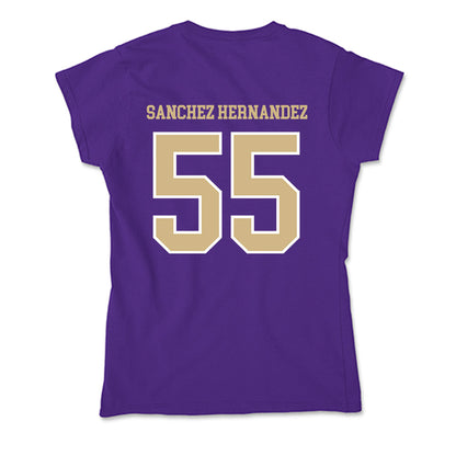 Washington - NCAA Football : Victor Sanchez Hernandez - Soft Style Women’s T-Shirt-1