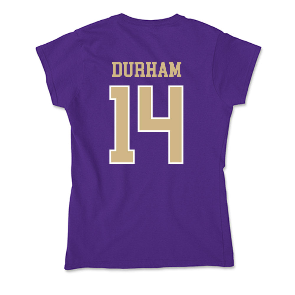 Washington - NCAA Women's Soccer : Elle Durham - Soft Style Women’s T-Shirt-1
