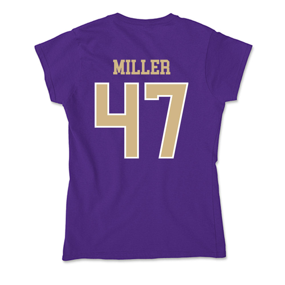 Washington - NCAA Baseball : Jay Miller - Soft Style Women’s T-Shirt-1