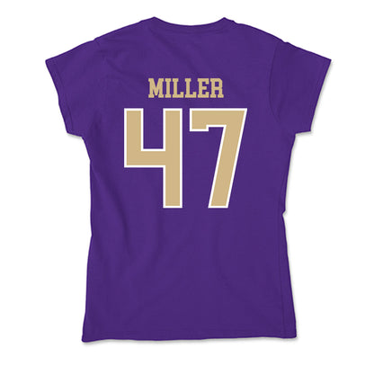 Washington - NCAA Baseball : Jay Miller - Soft Style Women’s T-Shirt-1