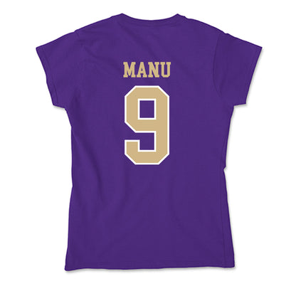 Washington - NCAA Football : Jacob Manu - Soft Style Women’s T-Shirt-1