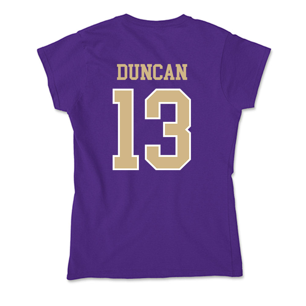 Washington - NCAA Football : Rahsjon Duncan - Soft Style Women’s T-Shirt-1