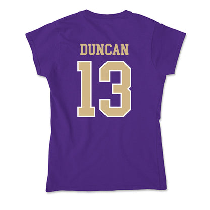 Washington - NCAA Football : Rahsjon Duncan - Soft Style Women’s T-Shirt-1