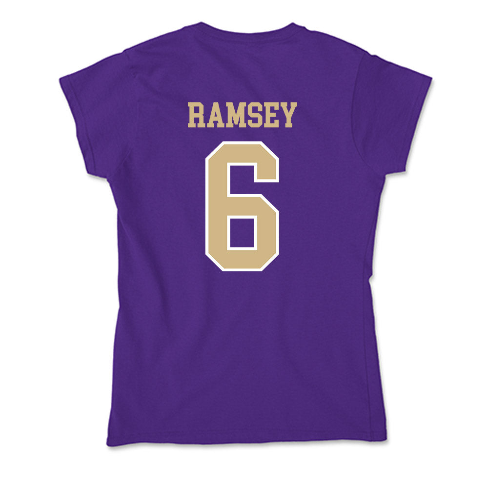 Washington - NCAA Men's Soccer : Zach Ramsey - Soft Style Women’s T-Shirt-1