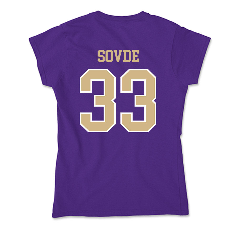Washington - NCAA Men's Soccer : Chad Sovde - Soft Style Women’s T-Shirt-1