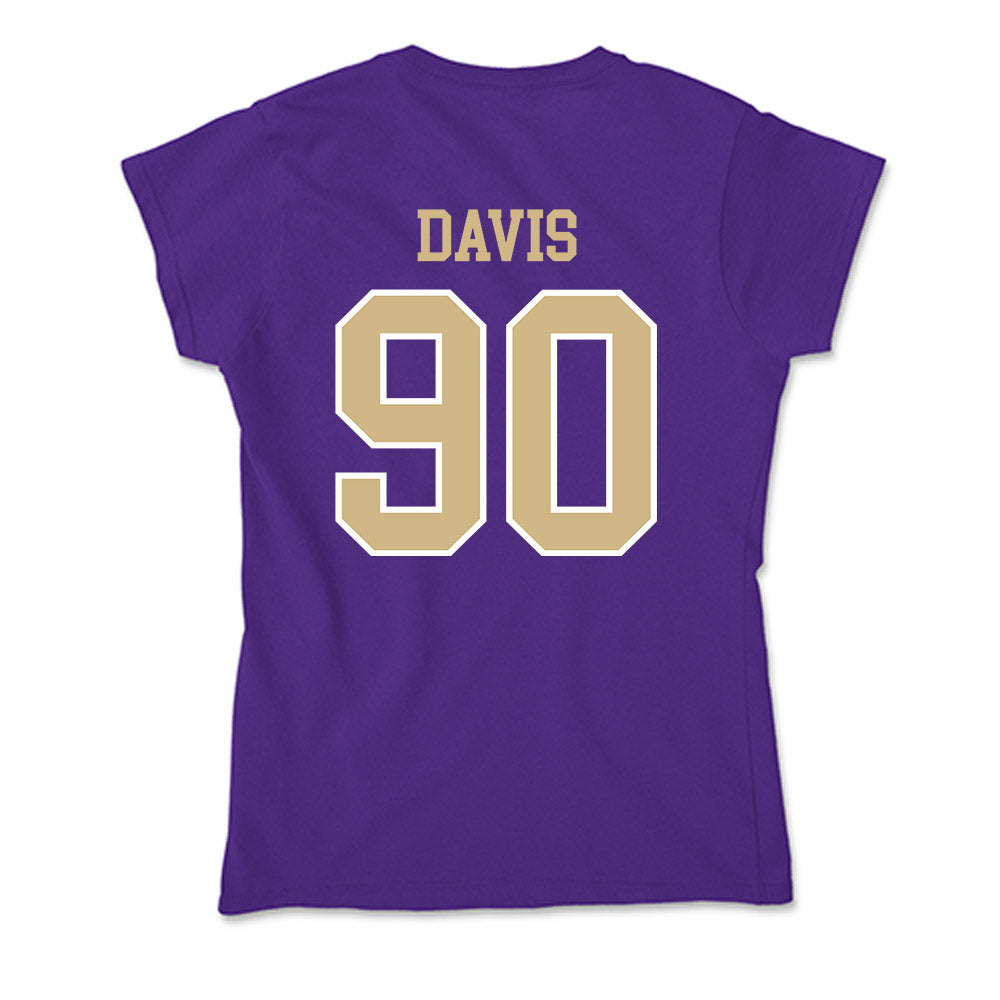 Washington - NCAA Football : Elinneus Davis - Soft Style Women’s T-Shirt-1