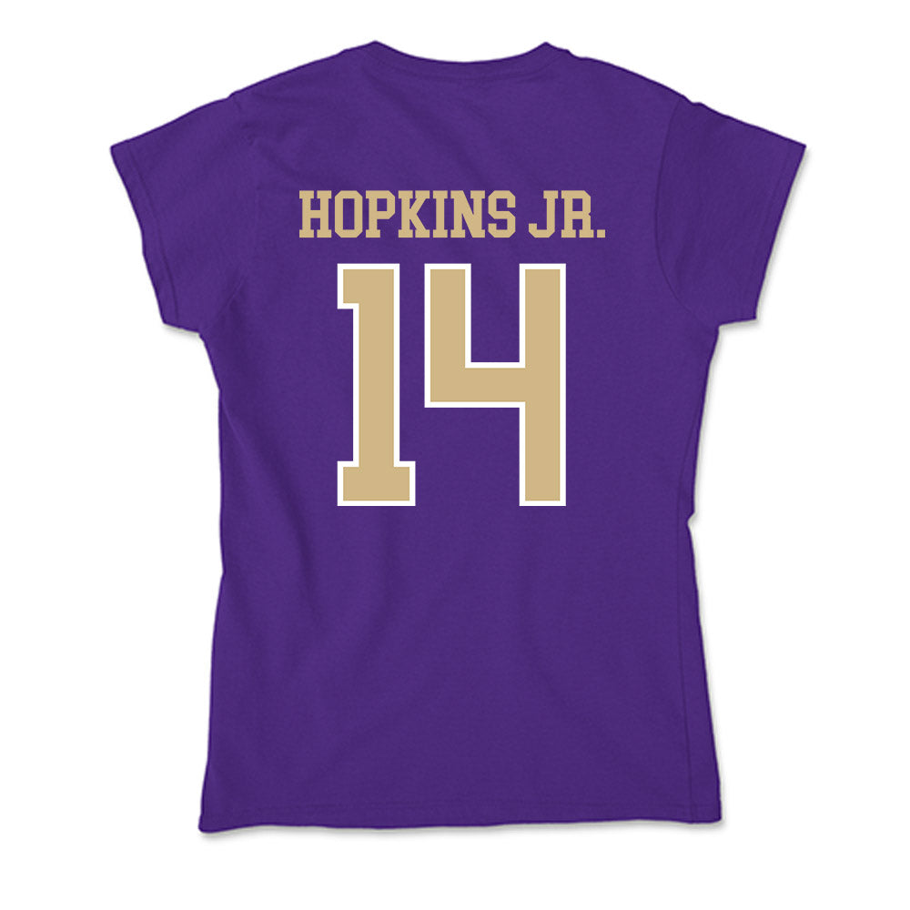 Washington - NCAA Football : Milton Hopkins Jr. - Soft Style Women’s T-Shirt-1