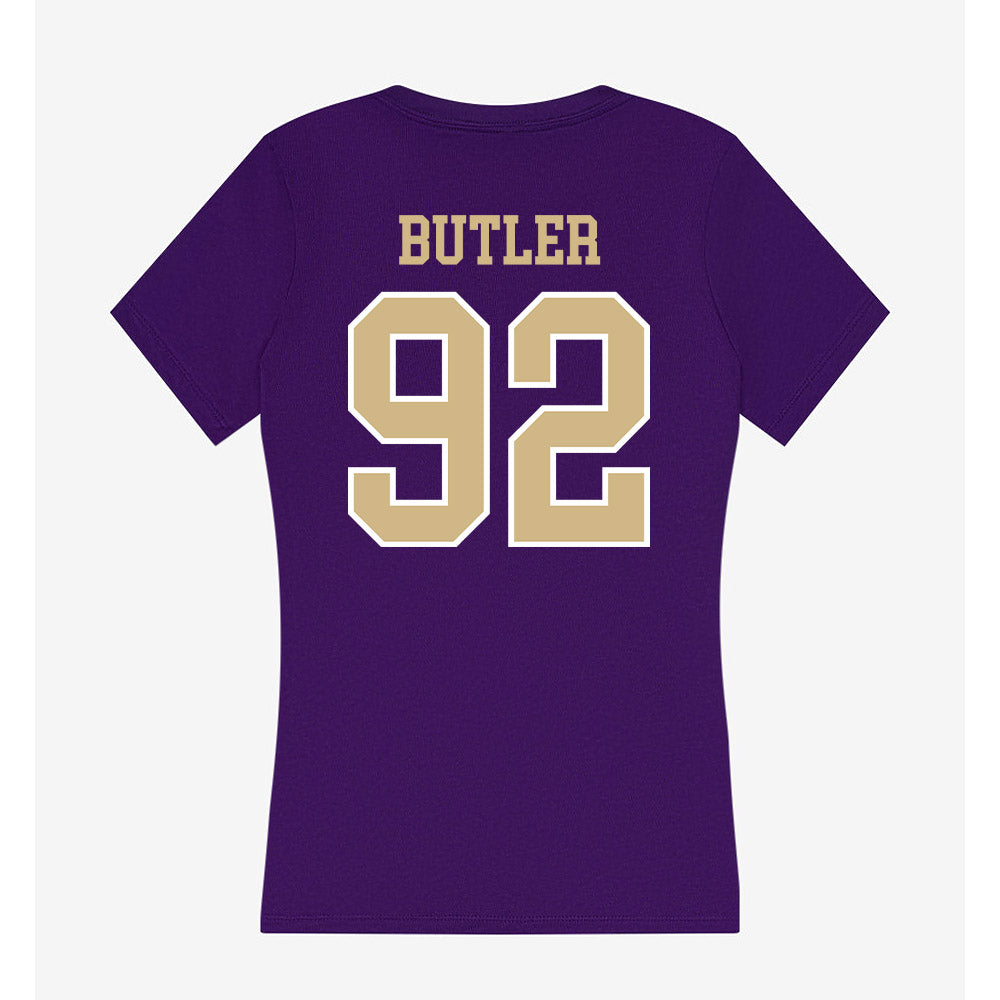 Washington - NCAA Football : Bryce Butler - Women's V-Neck T-Shirt-1