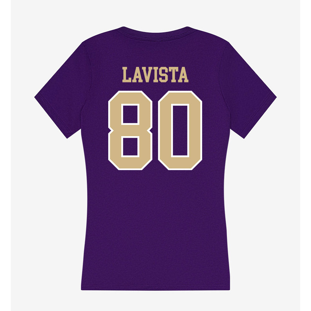 Washington - NCAA Football : Blaise LaVista - Women's V-Neck T-Shirt-1