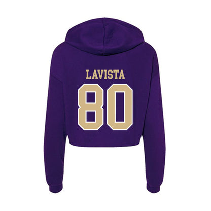 Washington - NCAA Football : Blaise LaVista - Women's Crop Fleece Hoodie-1