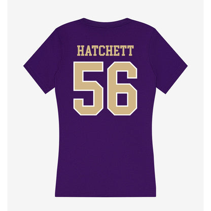 Washington - NCAA Football : Geirean Hatchett - Women's V-Neck T-Shirt-1