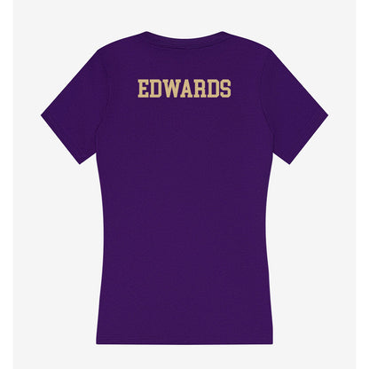 Washington - NCAA Women's Track & Field : Adrienne Edwards - Women's V-Neck T-Shirt-1