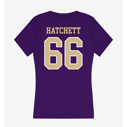 Washington - NCAA Football : Landen Hatchett - Women's V-Neck T-Shirt-1