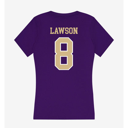 Washington - NCAA Football : Chris Lawson - Women's V-Neck T-Shirt-1