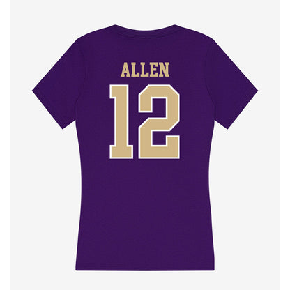 Washington - NCAA Beach Volleyball : Teila Allen - Women's V-Neck T-Shirt-1