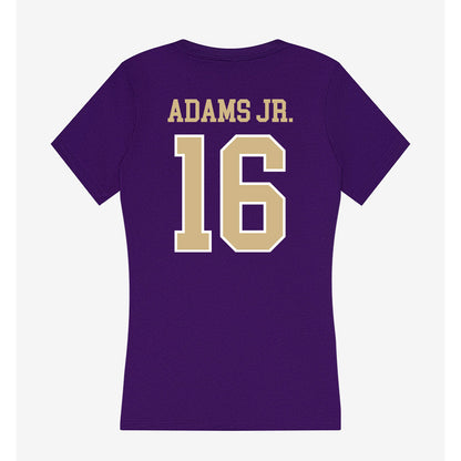 Washington - NCAA Football : Ramonz Adams Jr. - Women's V-Neck T-Shirt-1