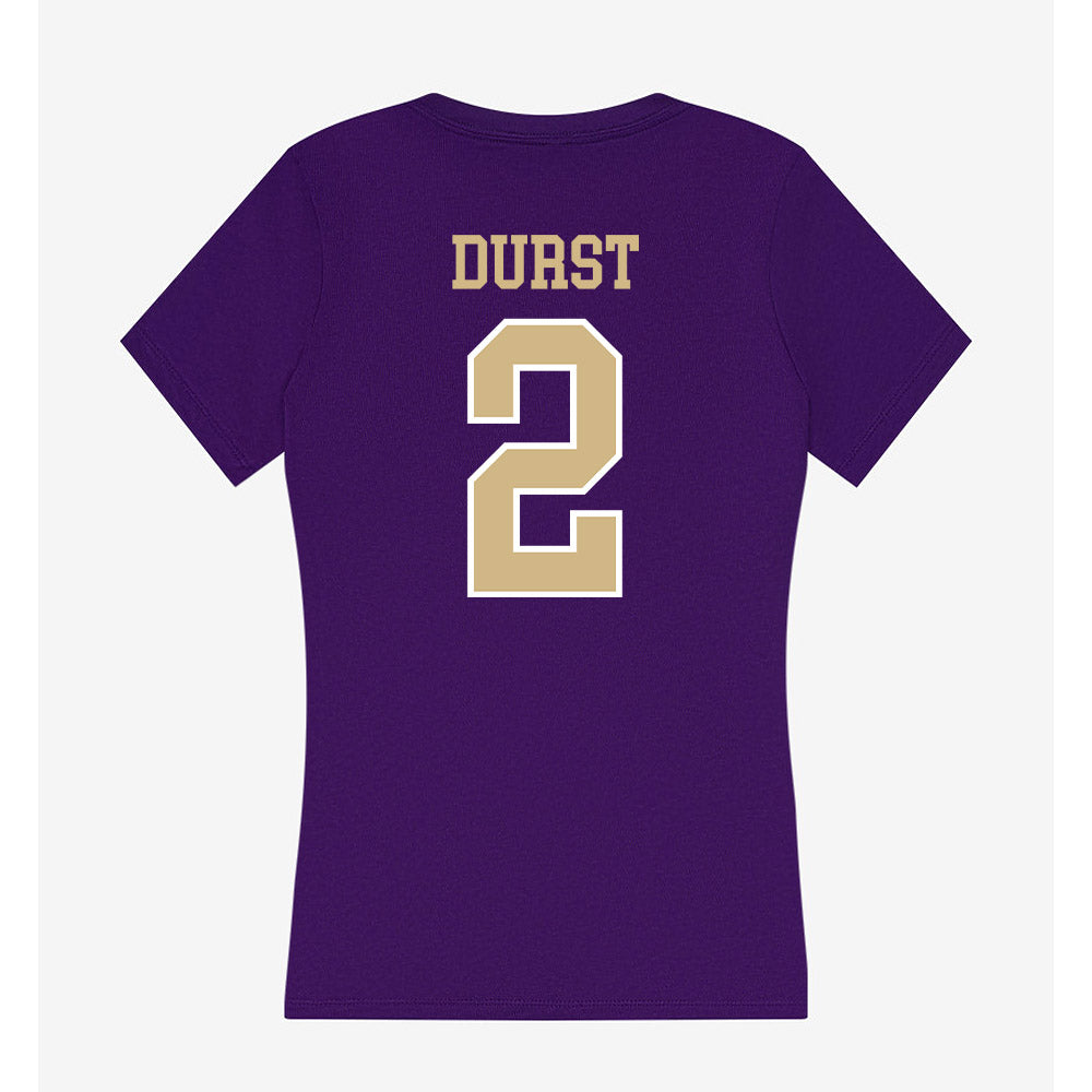 Washington - NCAA Softball : Tia Durst - Women's V-Neck T-Shirt-1