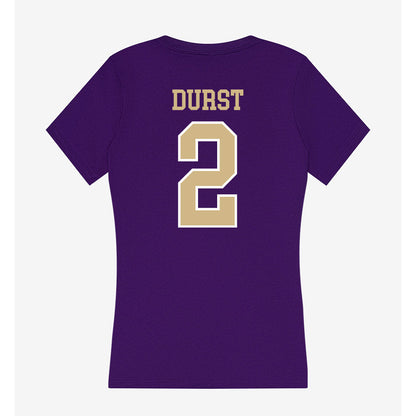 Washington - NCAA Softball : Tia Durst - Women's V-Neck T-Shirt-1