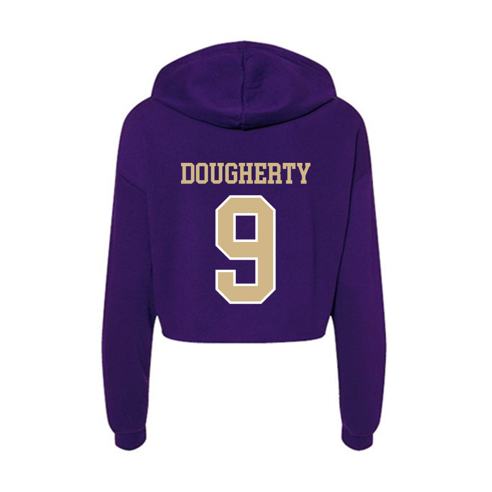 Washington - NCAA Baseball : Aidan Dougherty - Women's Crop Fleece Hoodie-1