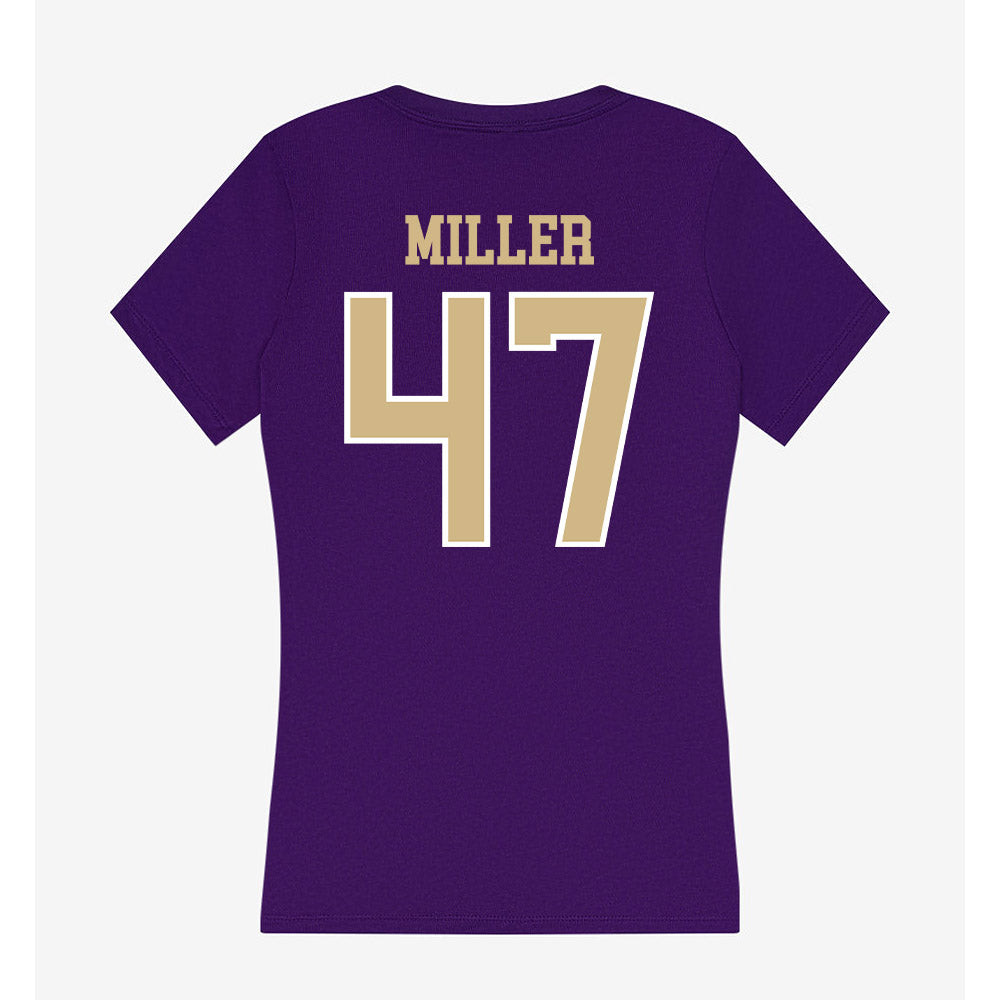 Washington - NCAA Baseball : Jay Miller - Women's V-Neck T-Shirt-1