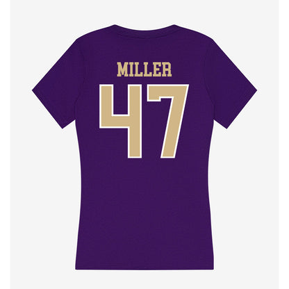 Washington - NCAA Baseball : Jay Miller - Women's V-Neck T-Shirt-1