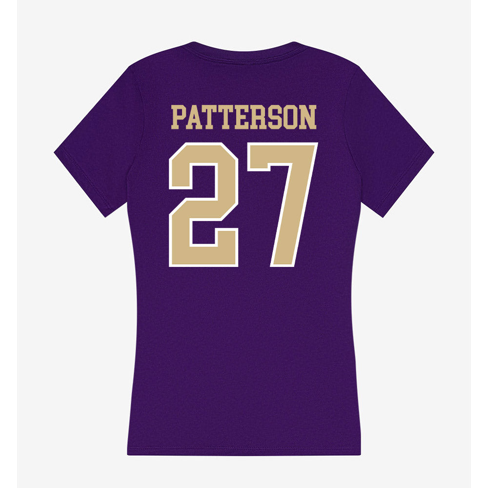Washington - NCAA Softball : Zuri Patterson - Women's V-Neck T-Shirt-1
