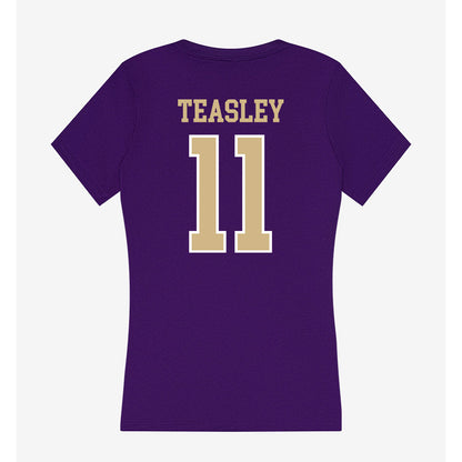 Washington - NCAA Softball : Marley Teasley - Women's V-Neck T-Shirt-1
