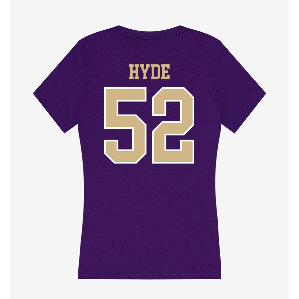 Washington - NCAA Football : Devin Hyde - Women's V-Neck T-Shirt-1