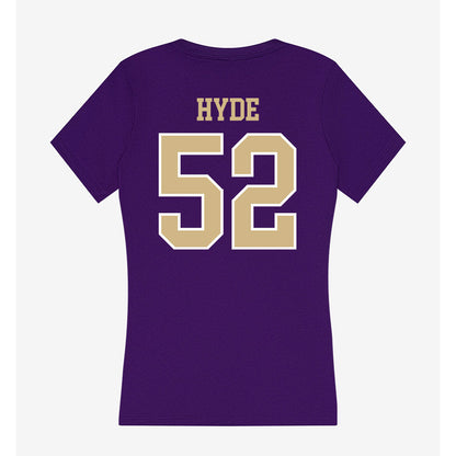Washington - NCAA Football : Devin Hyde - Women's V-Neck T-Shirt-1