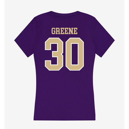 Washington - NCAA Football : Kayden Greene - Women's V-Neck T-Shirt-1