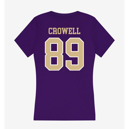 Washington - NCAA Football : Charlie Crowell - Women's V-Neck T-Shirt-1