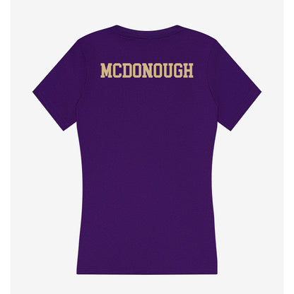 Washington - NCAA Women's Gymnastics : Mary McDonough - Women's V-Neck T-Shirt-1