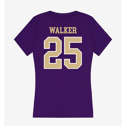 Washington - NCAA Baseball : Tyler Walker - Women's V-Neck T-Shirt-1