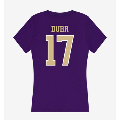 Washington - NCAA Football : Elijah Durr - Women's V-Neck T-Shirt-1