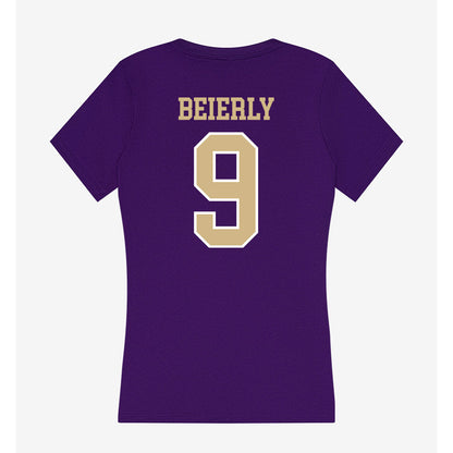 Washington - NCAA Football : Dash Beierly - Women's V-Neck T-Shirt-1