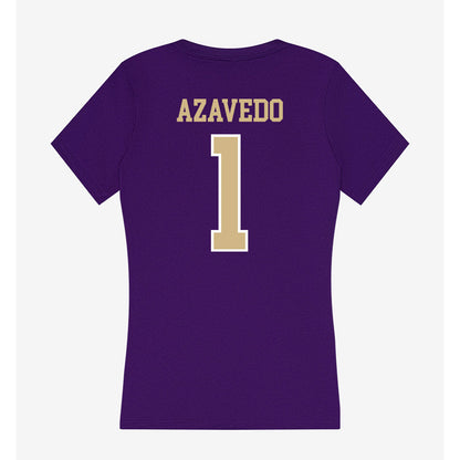 Washington - NCAA Women's Volleyball : Addy Azavedo - Women's V-Neck T-Shirt-1