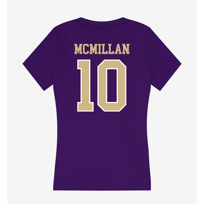 Washington - NCAA Football : Treston McMillan - Women's V-Neck T-Shirt-1
