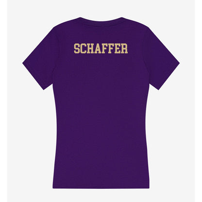 Washington - NCAA Women's Gymnastics : Jessica Schaffer - Women's V-Neck T-Shirt-1