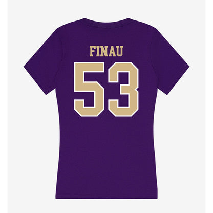 Washington - NCAA Football : Paki Finau - Women's V-Neck T-Shirt-1
