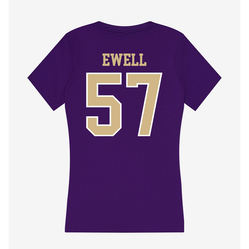 Washington - NCAA Football : Jesse Ewell - Women's V-Neck T-Shirt-1