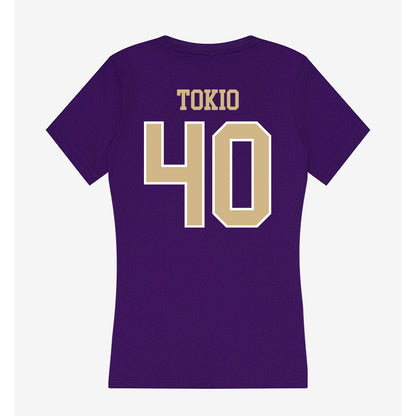 Washington - NCAA Football : Ezaya Tokio - Women's V-Neck T-Shirt-1