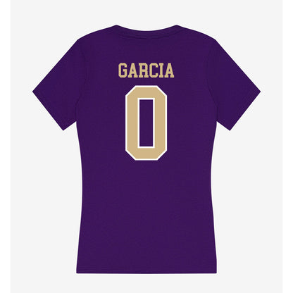 Washington - NCAA Women's Basketball : Amayah Garcia - Women's V-Neck T-Shirt-1