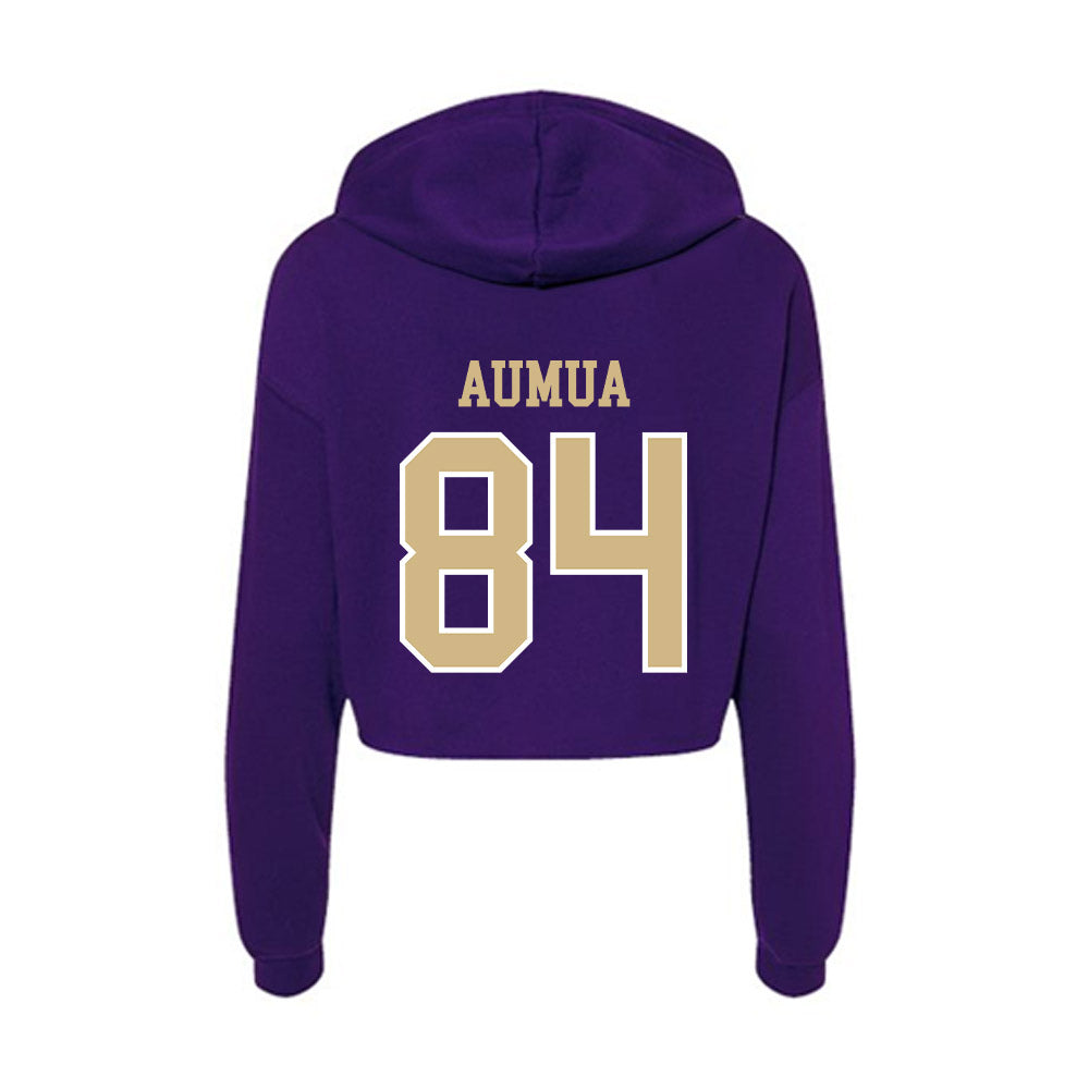 Washington - NCAA Football : Kekua Aumua - Women's Crop Fleece Hoodie-1