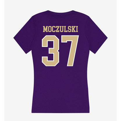 Washington - NCAA Football : Ethan Moczulski - Women's V-Neck T-Shirt-1