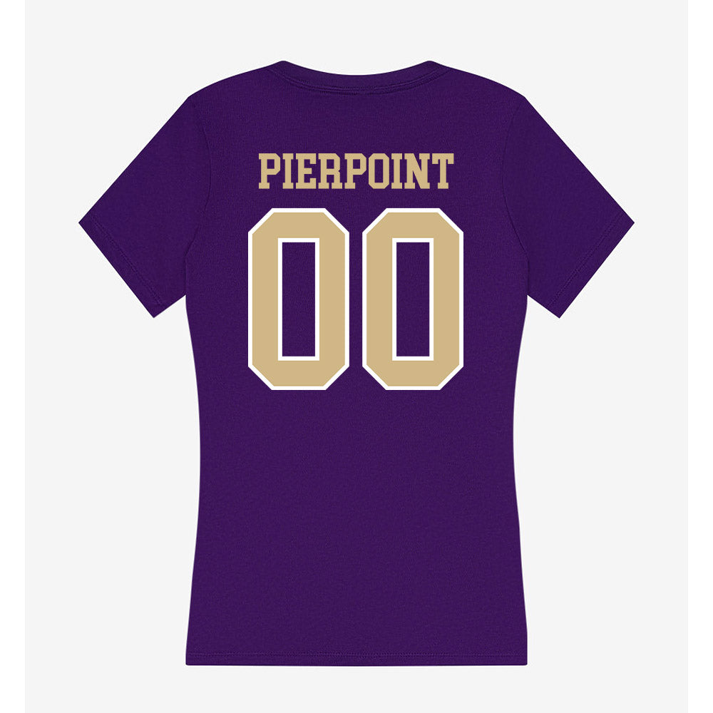 Washington - NCAA Men's Soccer : Kenny Pierpoint - Women's V-Neck T-Shirt-1
