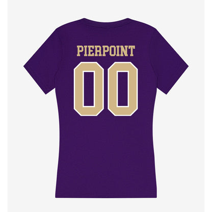 Washington - NCAA Men's Soccer : Kenny Pierpoint - Women's V-Neck T-Shirt-1